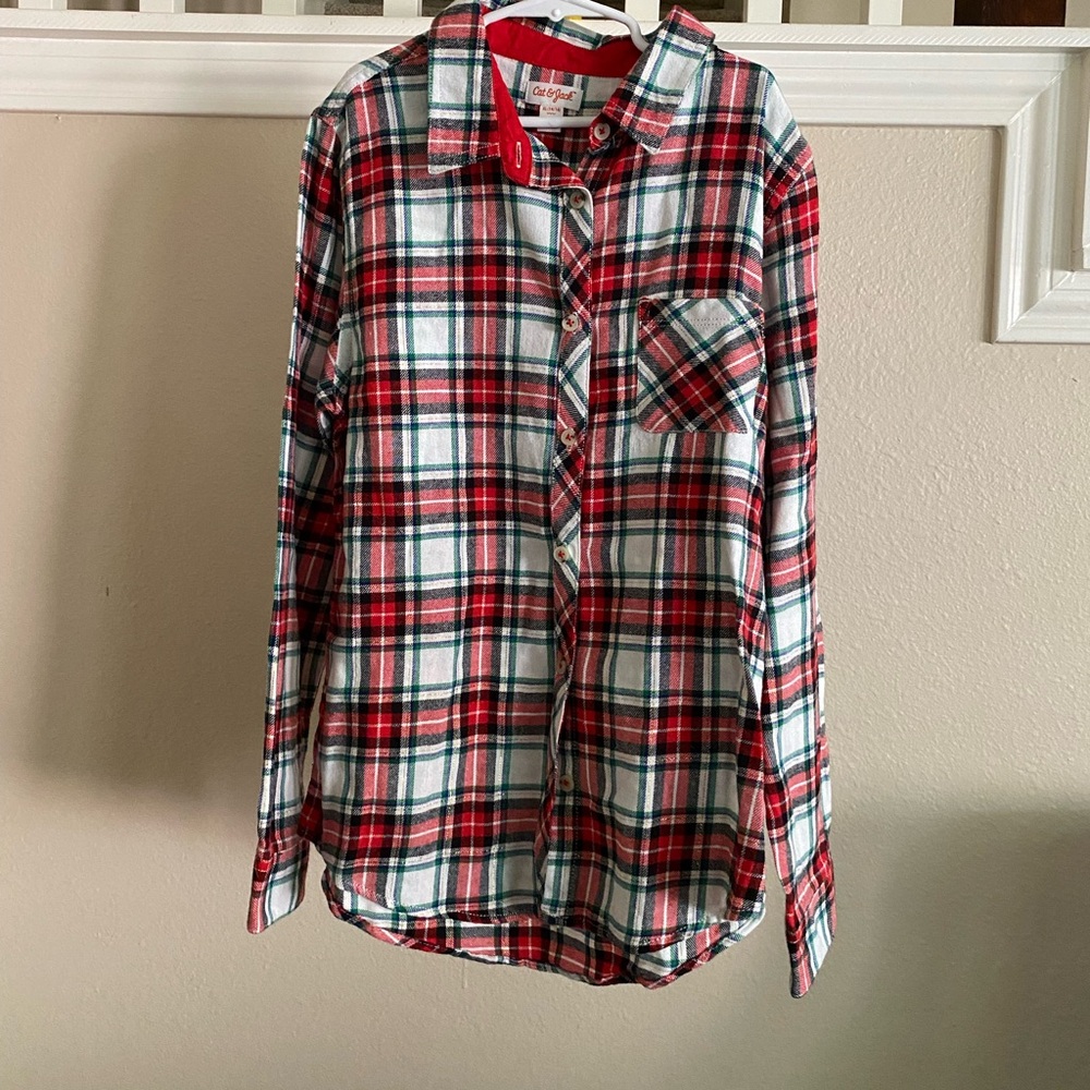 Girls Cat & Jack Flannel Shirt